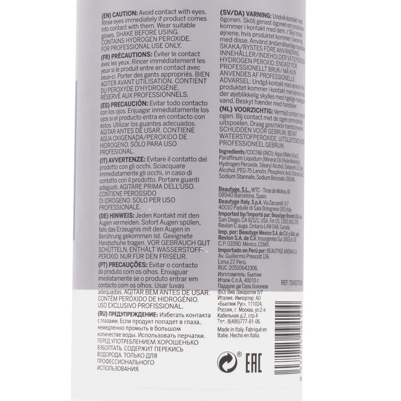 Revlon Revlonissimo Color Sublime Creme Oil Developer 35 Vol 10,5% 900ml - ossigeno