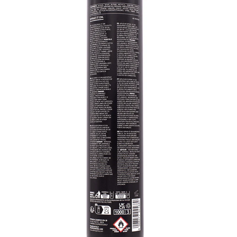 Alterego Styling Spray It On Hairspray Lacca Tenuta Extra Forte 750ml