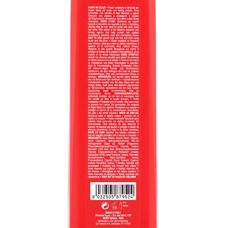 Framesi For-Me 222 Shape Me Glaze 200ml - siero ristrutturante