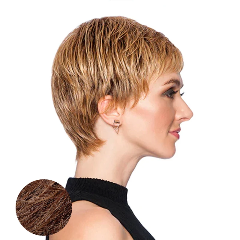Hairdo Textured Cut Parrucca Castano Medio Rubino