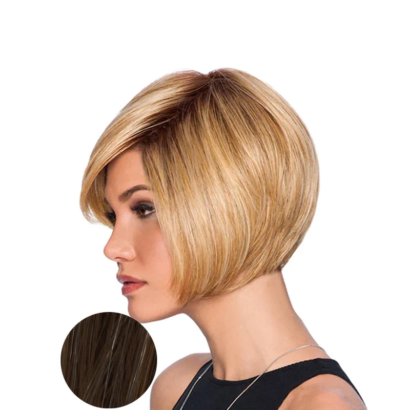 Hairdo Bob Scalato Parrucca Nero Castano Scurissimo