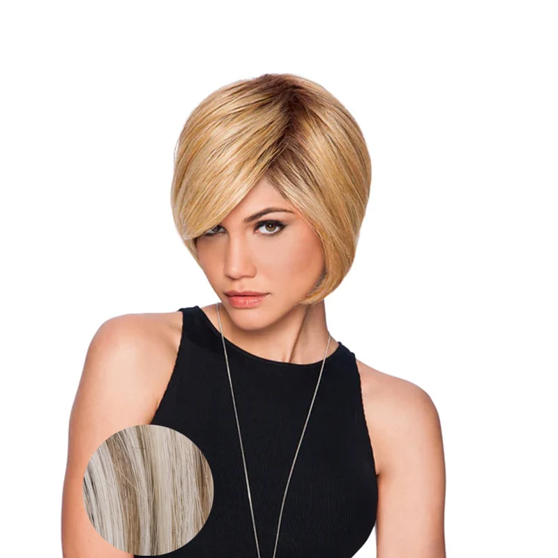 Hairdo Bob Scalato RL19/23SS Biondo Chiaro Cenere Con Radice Castana