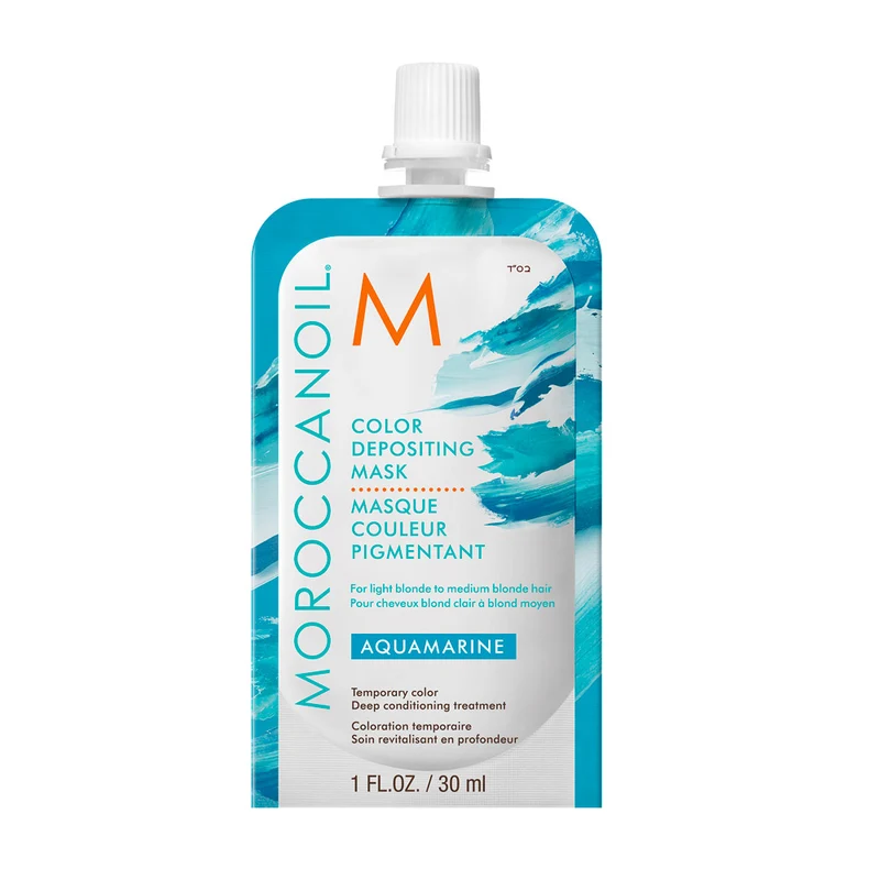 Moroccanoil Color Deposit Mask Aquamarine 30ml - maschera colorata acquamarina