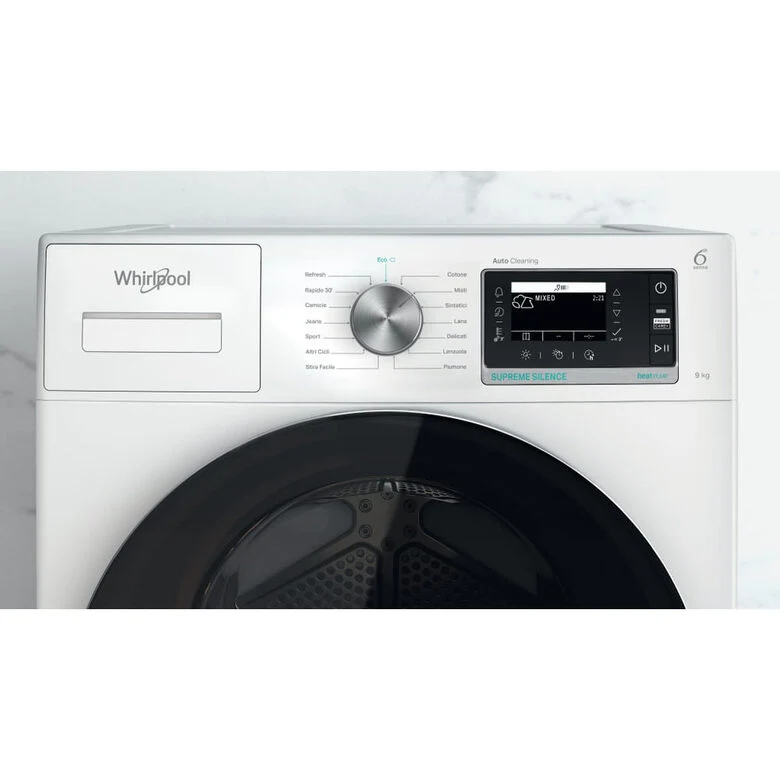 Whirlpool W7X D95WR IT asciugatrice Libera installazione Caricamento frontale 9 kg A+++ Bianco