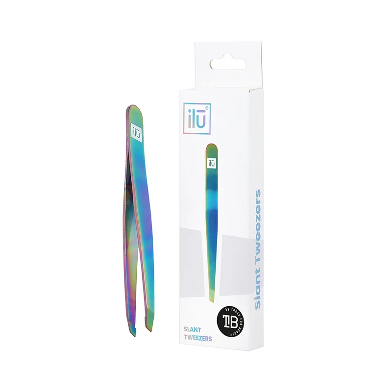 Ilū Make Up Tweezers Slant Rainbow - pinzette sopracciglia