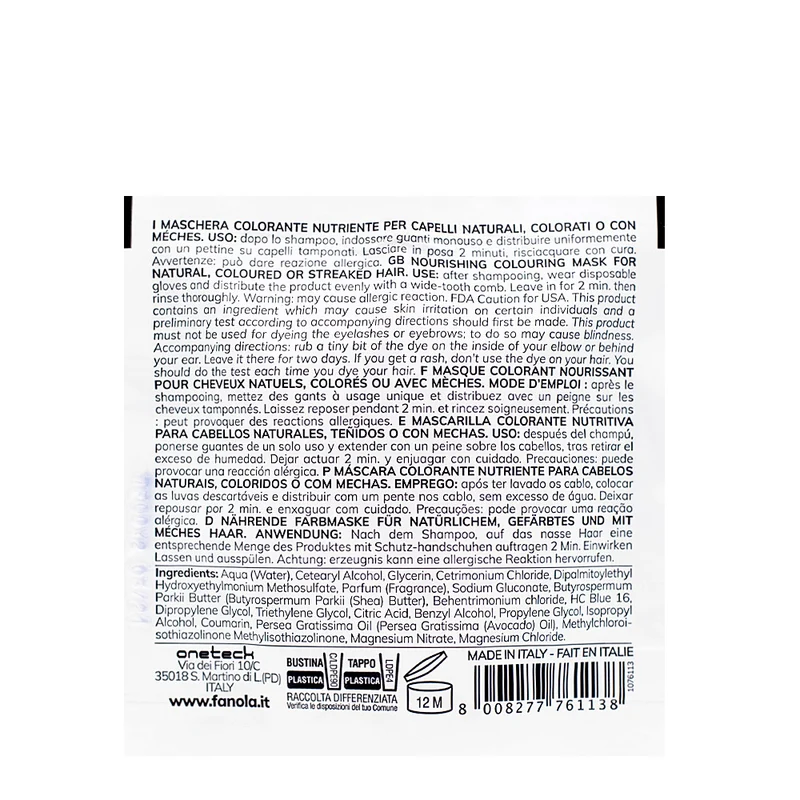 Fanola Color Mask Ocean Blue 30ml - colore semipermanente