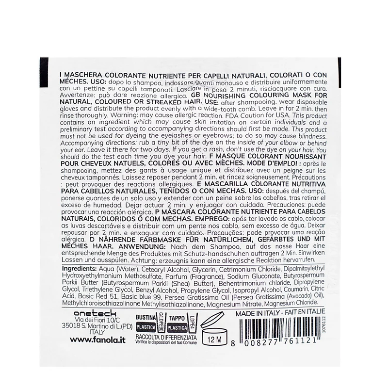 Fanola Color Mask Pink Sugar 30ml - colore semipermanente