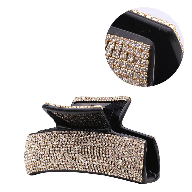 VIAHERMADA Pinza per Capelli Elegante con Strass Bianchi