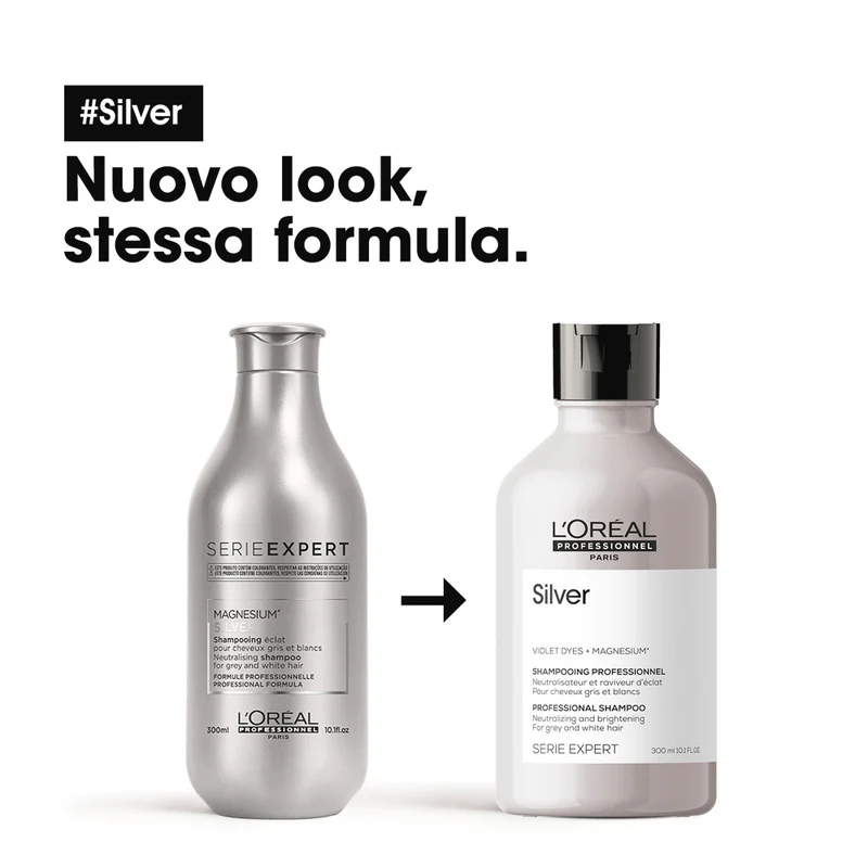 L'Oréal Professionnel Paris Serie Expert Silver Shampoo 300ml - shampoo antigiallo