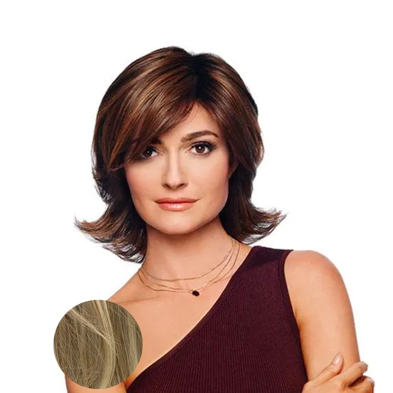 Hairdo Dream Bob Parrucca Biondo Chiaro Con Radice Castana