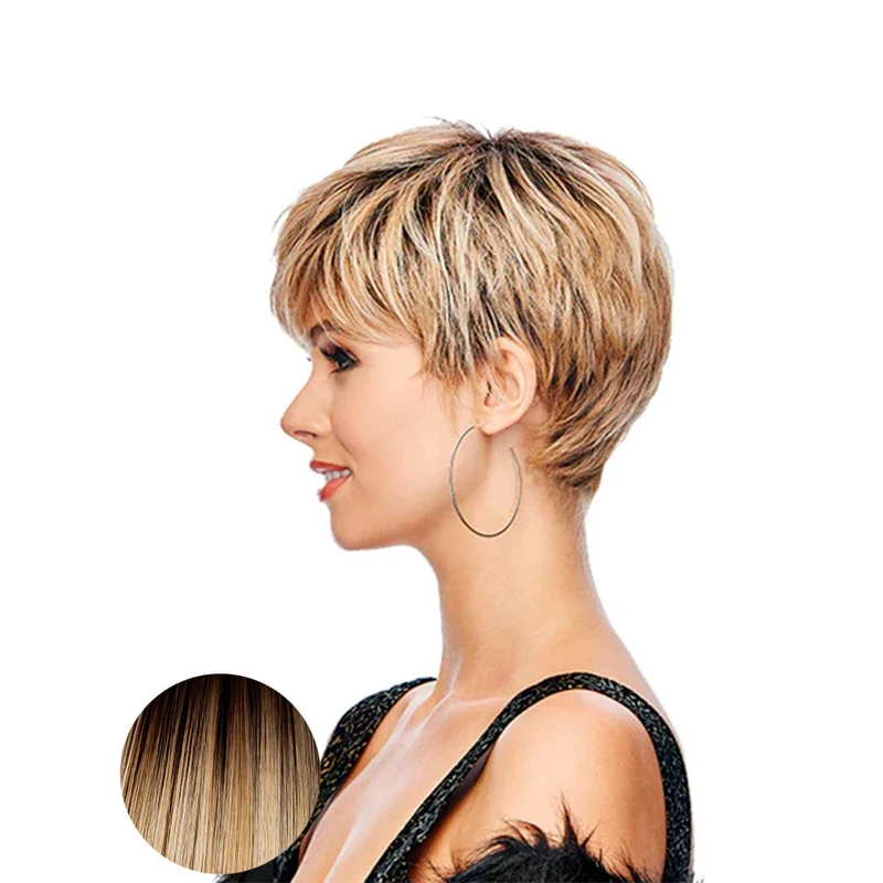 Hairdo Sweet Pixie Parrucca Biondo Chiaro Con Radice Castana