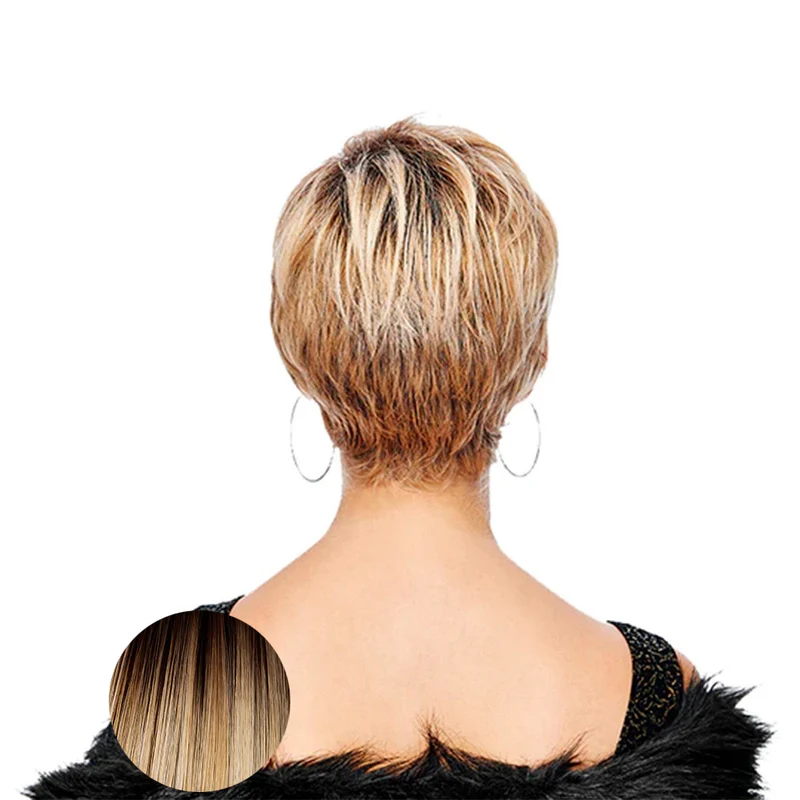 Hairdo Sweet Pixie Parrucca Biondo Chiaro Con Radice Castana