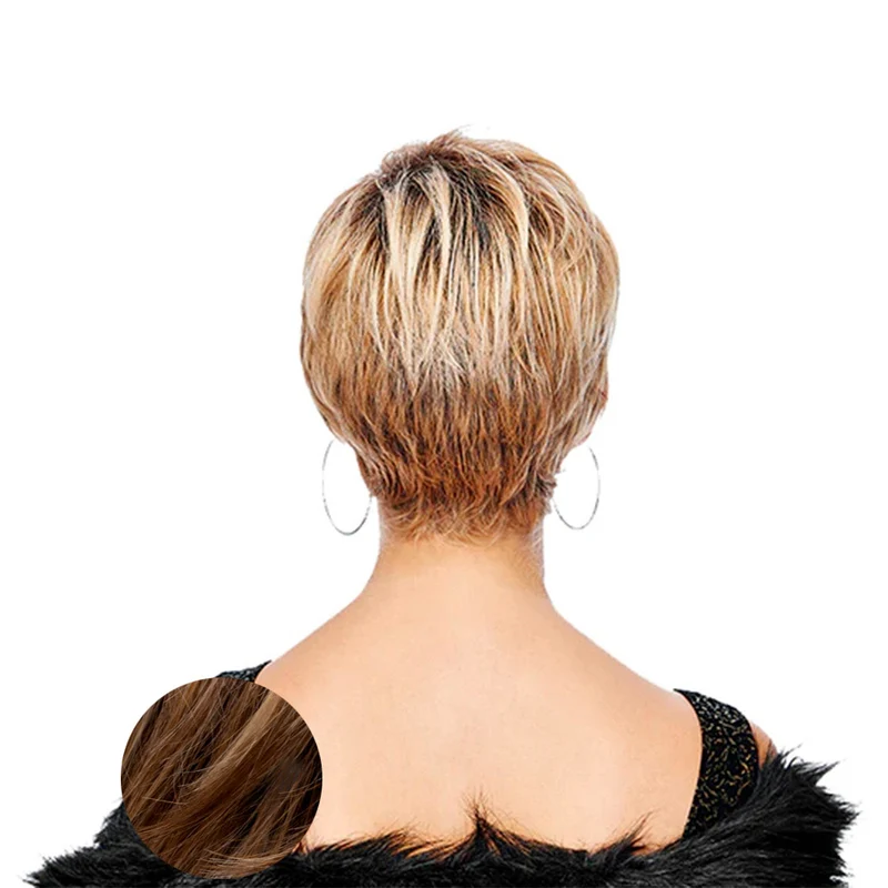 Hairdo Sweet Pixie SS14/25 Biondo Caldo Con Radice Castana
