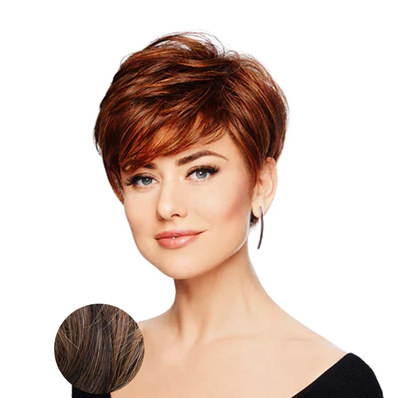 Hairdo Parrucca Perfect Pixie RL8/29SS Castano Medio Nocciola