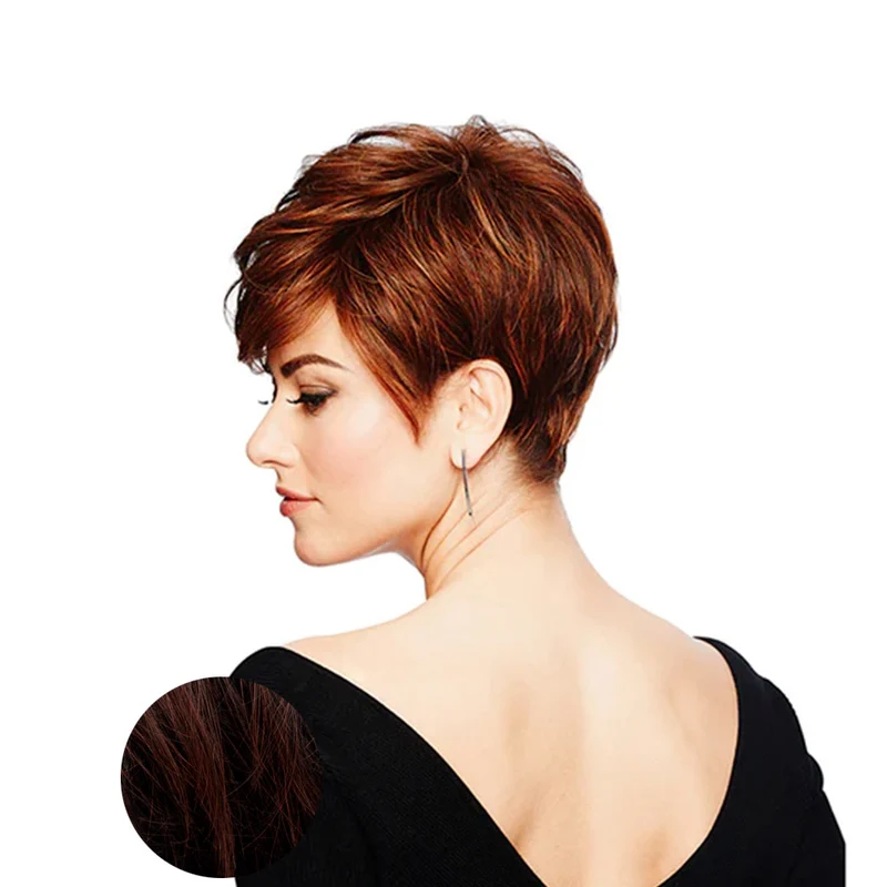 Hairdo Parrucca Perfect Pixie Castano Ciliegia