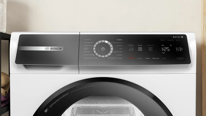 Bosch Serie 8 WQB245B0IT Asciugatrice a pompa di calore 9 kg Bianco