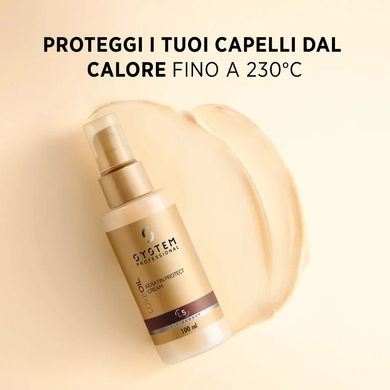 System Professional LuxeOil Keratin Protect Cream 95ml - termoprotettore anticrespo