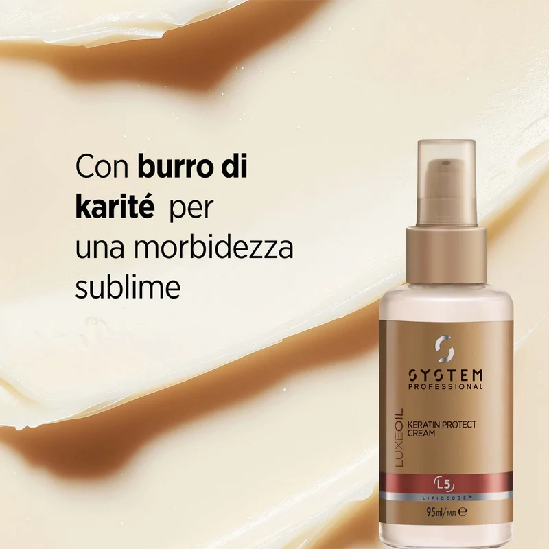 System Professional LuxeOil Keratin Protect Cream 95ml - termoprotettore anticrespo
