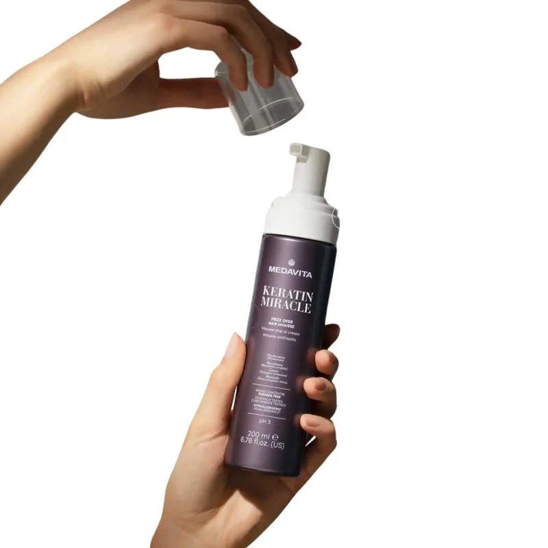 Medavita Keratin Miracle Frizz Over Hair Mousse 200ml - Mousse anticrespo