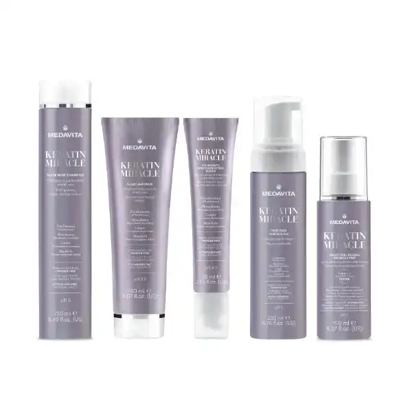 Medavita Keratin Miracle Sleek Hair Shampoo 250ml - Capelli Crespi