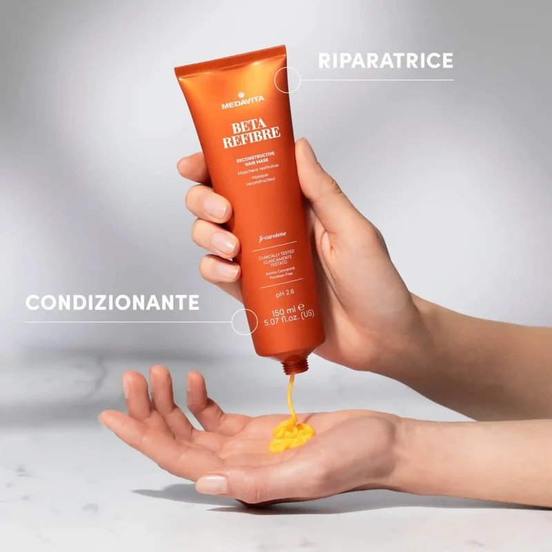Medavita B-refibre Maschera Restitutiva - Maschera riparatrice e ristrutturante per Danneggiati e Rovinati