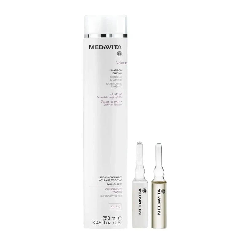 Medavita Velour Lozione Dermorelax 12x6ml – Trattamento Lenitivo Antiprurito per la Cute Sensibile