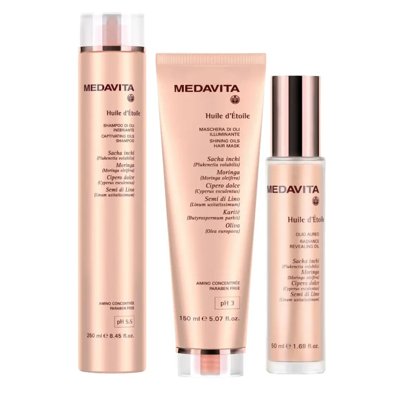 Medavita Huile D'etoile Shampoo di Oli Inebriante 250ml - Per capelli spenti e senza vita