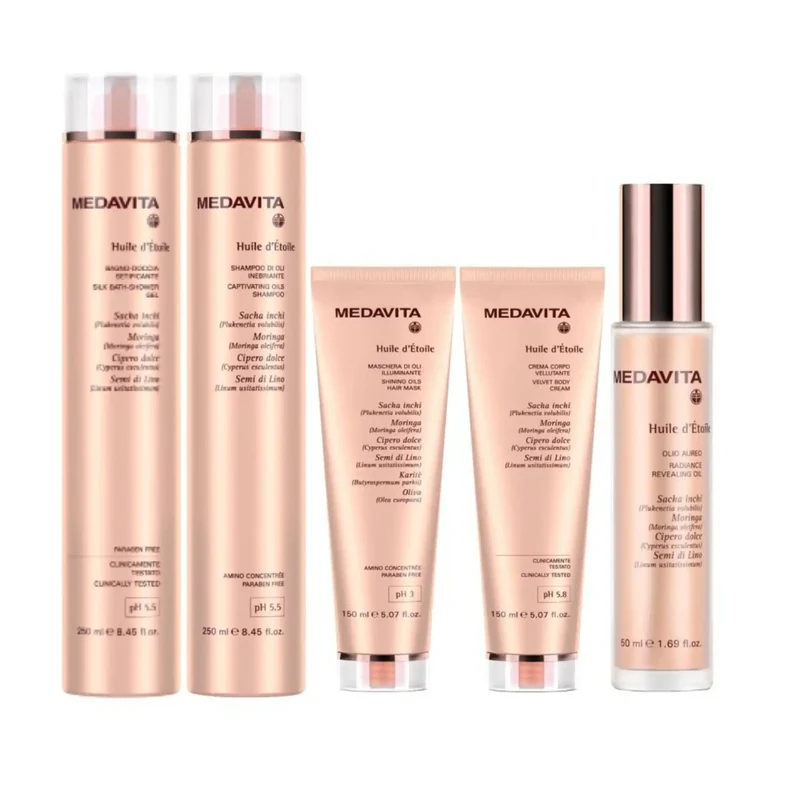 Medavita Huile D'etoile Shampoo di Oli Inebriante 250ml - Per capelli spenti e senza vita