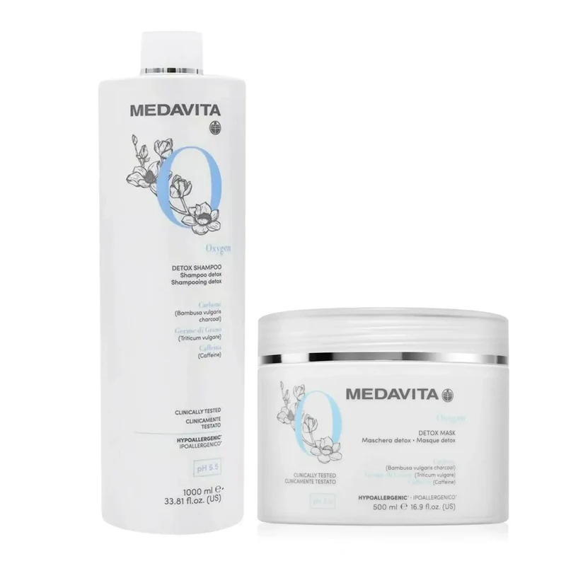 Medavita Oxygen Shampoo Detox 1000ml - per capelli sensibili e stressati