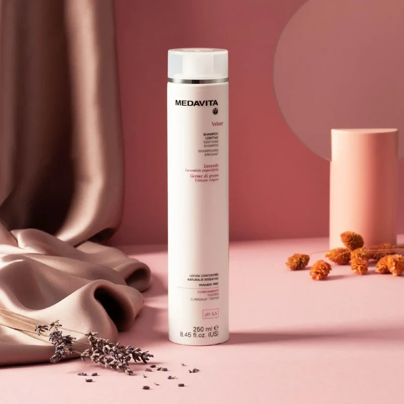 Medavita Velour Shampoo Lenitivo 250ml - Per Cute Sensibile e Irritata