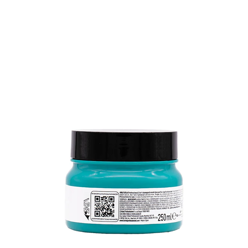 L'Oreal Professionnel Paris Scalp Advanced Anti-Oiliness 2in1 Deep Purifier Clay 250ml - shampoo & maschera purificante