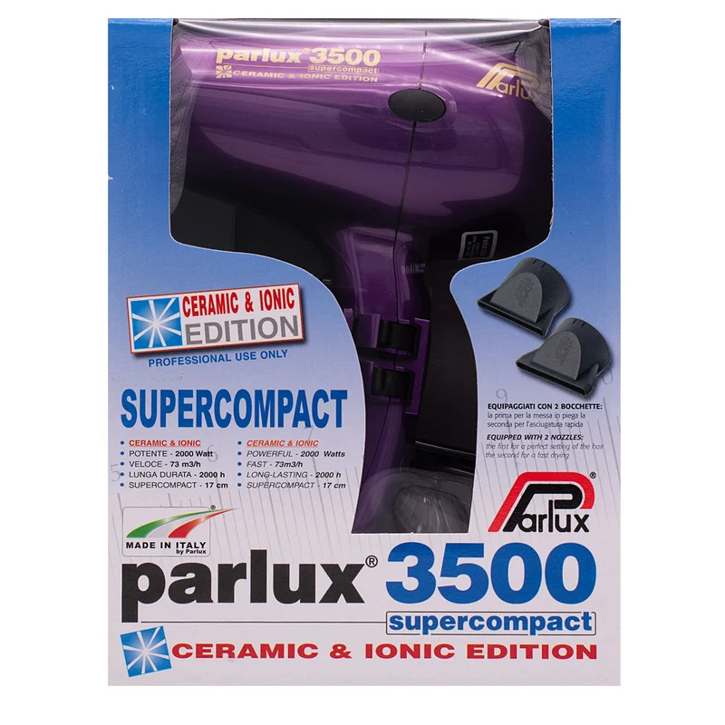 Parlux 3500 Supercompact Ceramic & Ionic Editon Viola - asciugacapelli