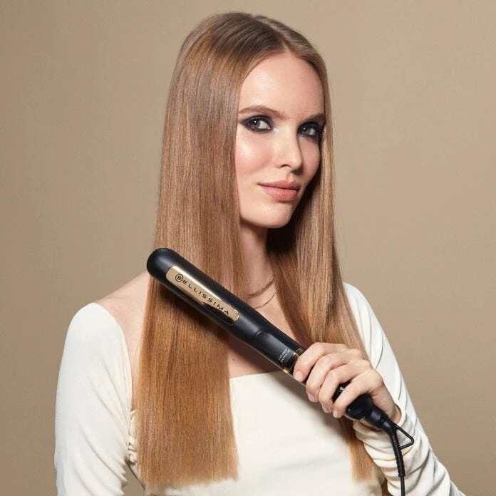 Bellissima 11915 messa in piega Piastra per capelli Vapore Nero 1,8 m