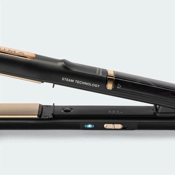 Bellissima 11915 messa in piega Piastra per capelli Vapore Nero 1,8 m