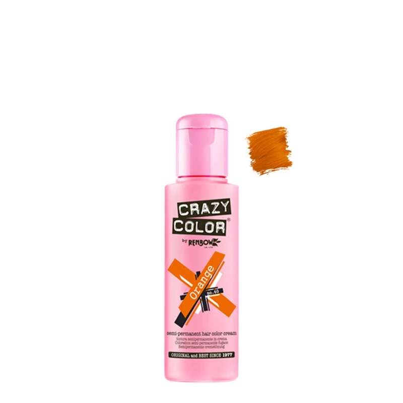 Crazy Color Orange no 60, 100ml - crema colorante arancio