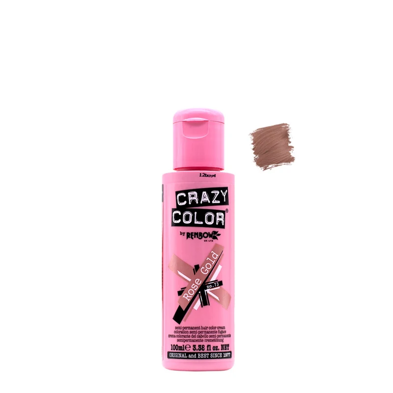 Crazy Color Rose Gold no 73, 100ml - crema colorante oro rosa