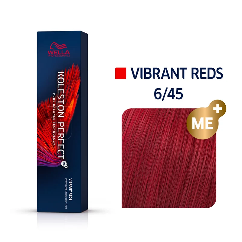 Wella Koleston Perfect Me+ Vibrant Reds 6/45 Biondo Scuro Rame Mogano 60ml - colorazione permanente