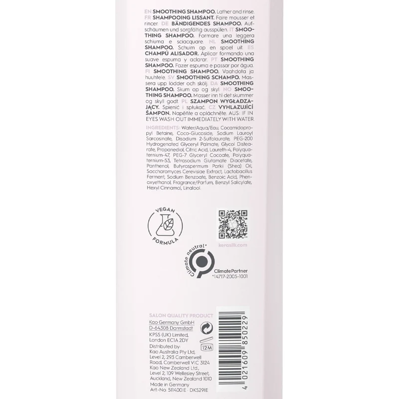 Kerasilk Essentials Smoothing Shampoo 250ml - shampoo anti crespo