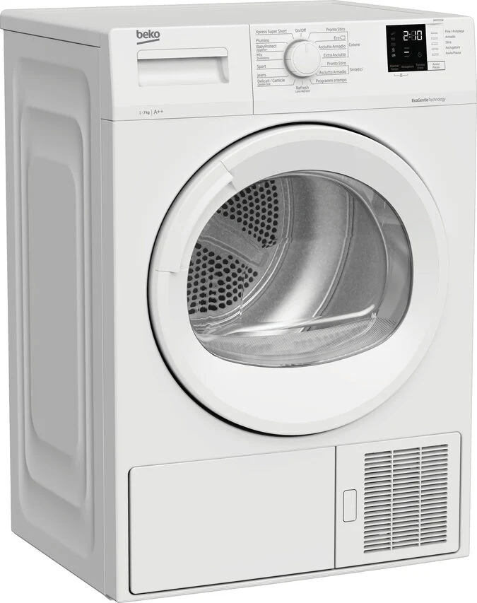 Beko DRXS722W asciugatrice Libera installazione Caricamento frontale 7 kg A++ Bianco