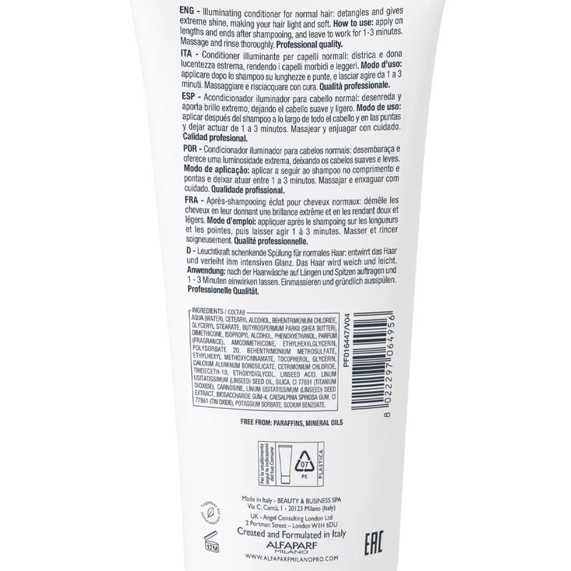 Alfaparf Milano Semi Di Lino Diamond Illuminating Conditioner 200ml - balsamo illuminante