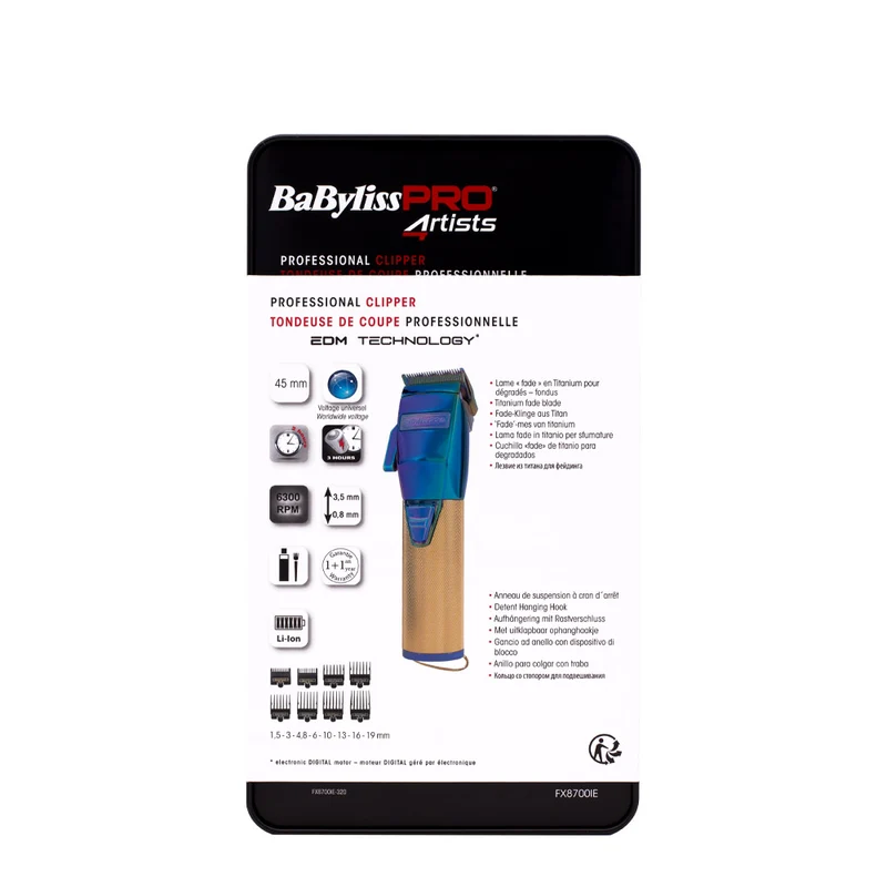 Babyliss Pro 4Artist ChameleonFX Clipper FX8700IE - tagliacapelli professionale in metallo