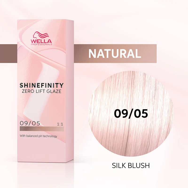 Wella Shinefinity Silk Blush 09/05 Biondo Chiarissimo Naturale Mogano 60ml - colore demi-permanente