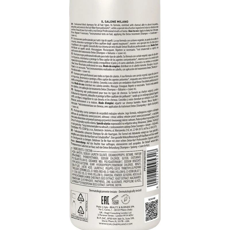 Alfaparf Milano Il Salone Detox Shampoo 500ml - shampoo purificante per tutti i tipi di capelli