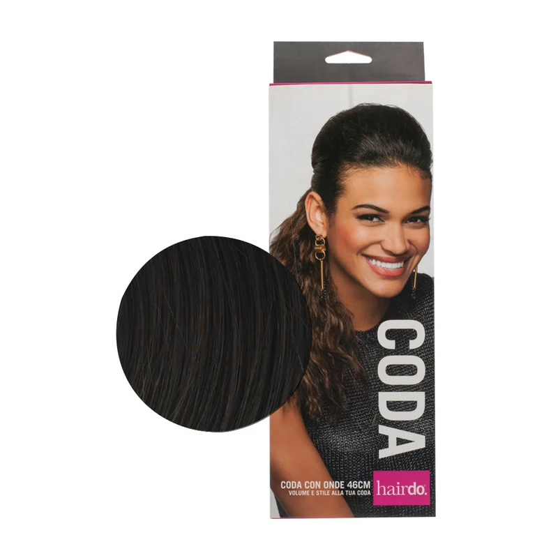 Hairdo Coda Con Onde R4 Castano Scuro 46cm