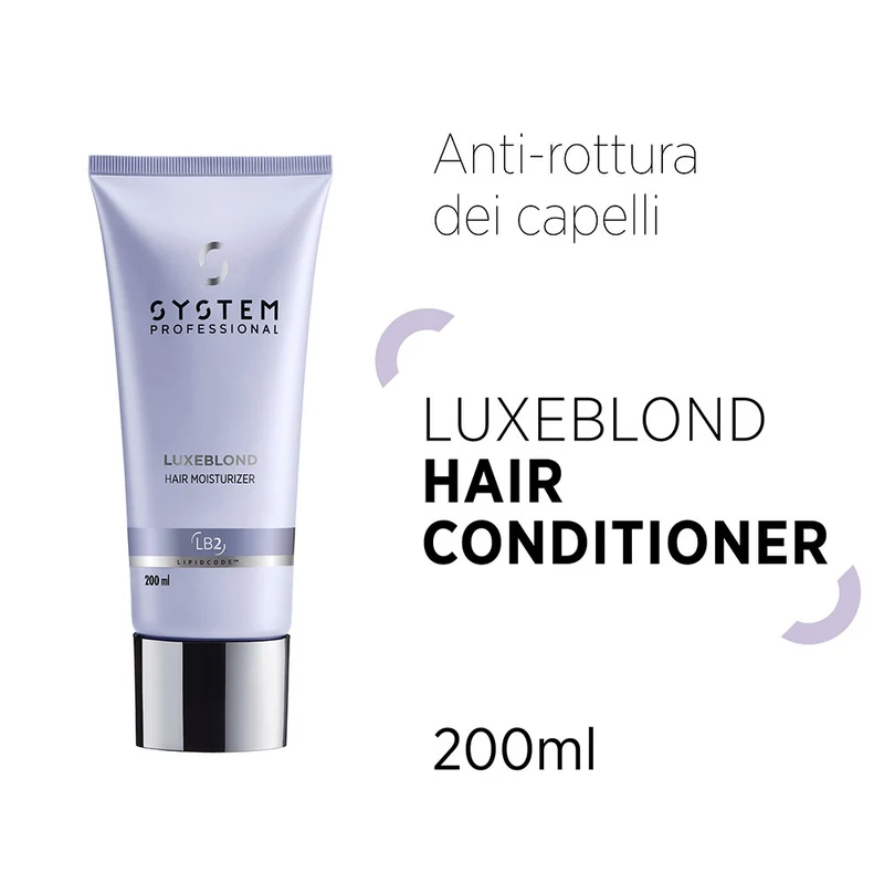 System Professional LuxeBlond Conditioner 200ml - balsamo capelli biondi e danneggiati