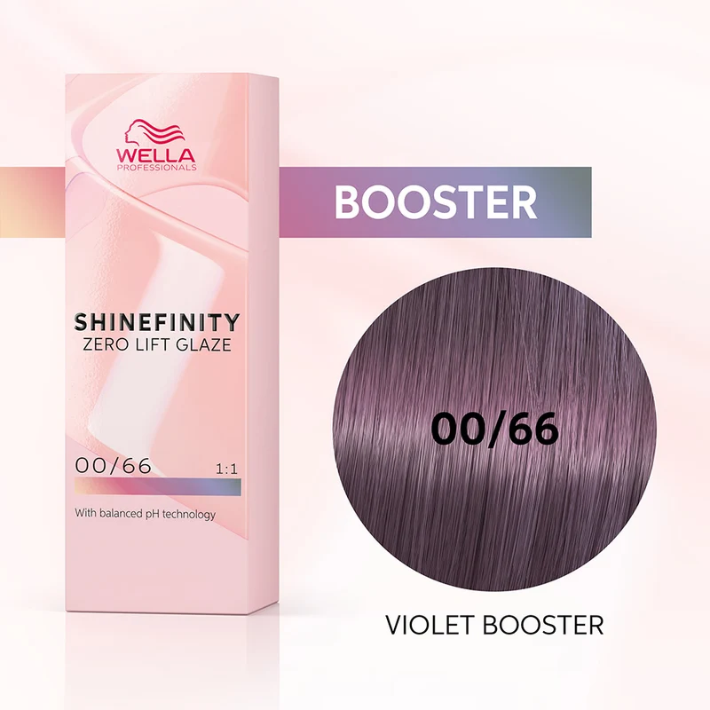 Wella Shinefinity Violet Booster 00/66 Violetto Violetto 60ml - colore demi-permanente