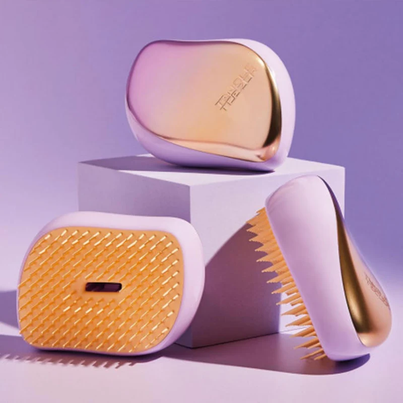 Tangle Teezer Compact Styler Lilac Yellow Chrome - spazzola compatta