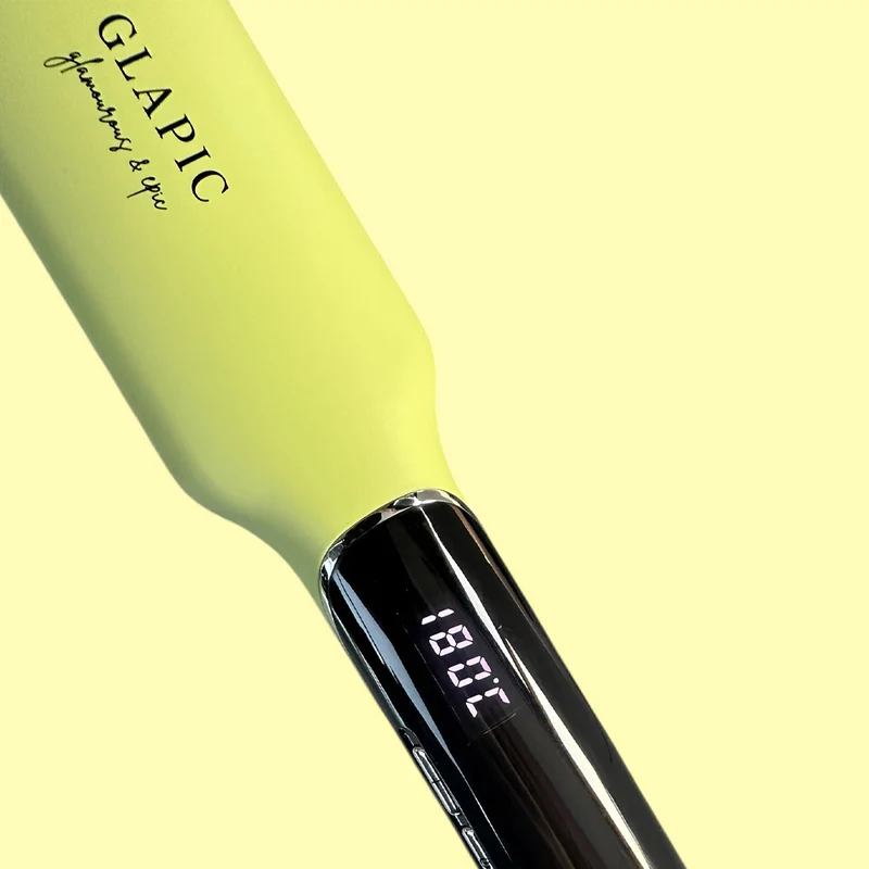 Glapic Lime Yellow Large Hair Straightener - piastra giallo lime
