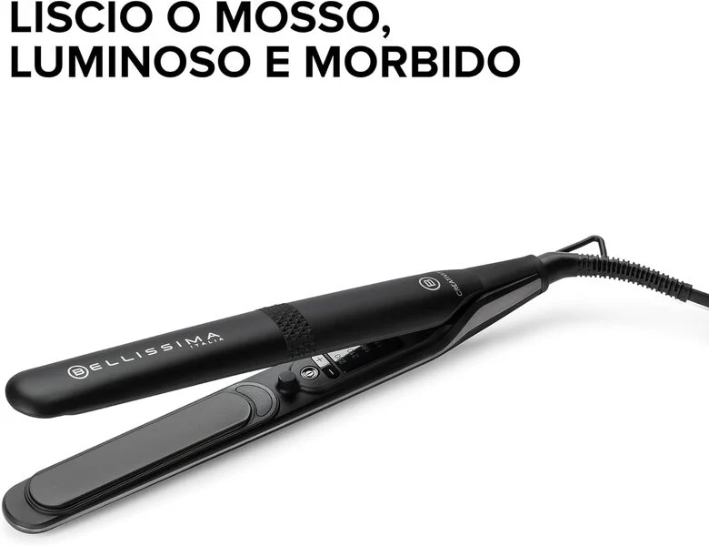Bellissima Imetec Piastra Creativity, Rivestimento Ceramica Diamond, 5 Temperature,funzione Memory