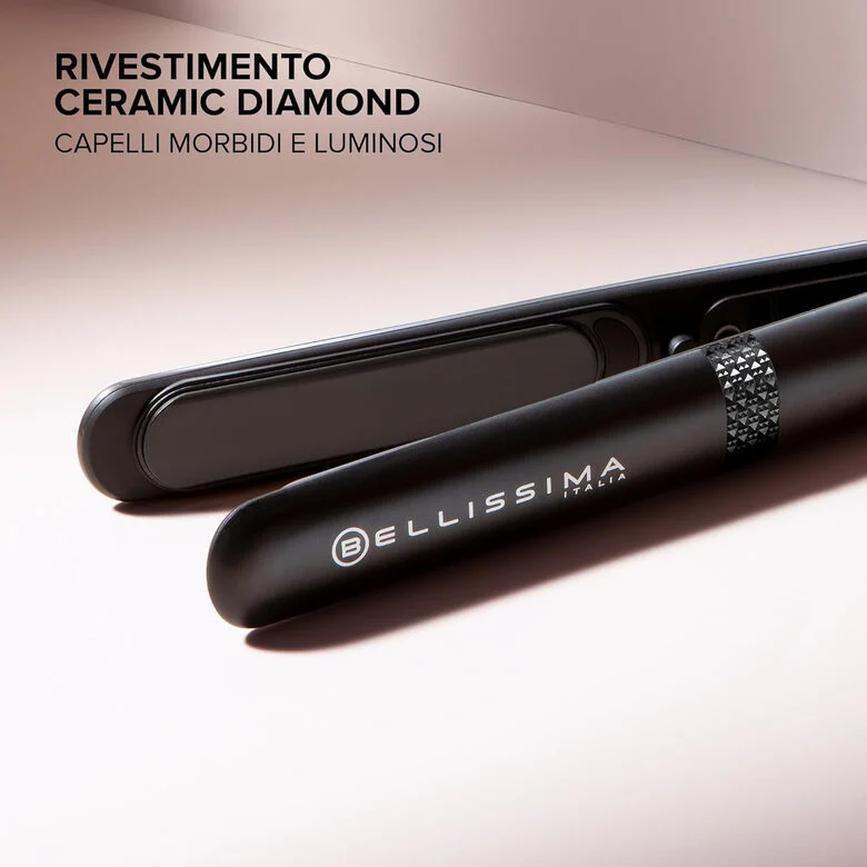 Bellissima Imetec Piastra Creativity, Rivestimento Ceramica Diamond, 5 Temperature,funzione Memory